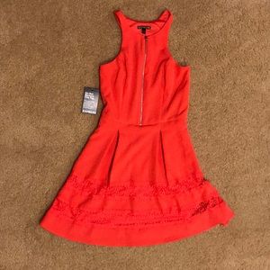 Express casual coral A-line dress